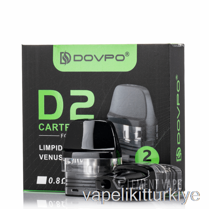 Vape Elektronik Sigara Dovpo D2 Berrak Yedek Bölmeler 0.8ohm D2 Bölmeler